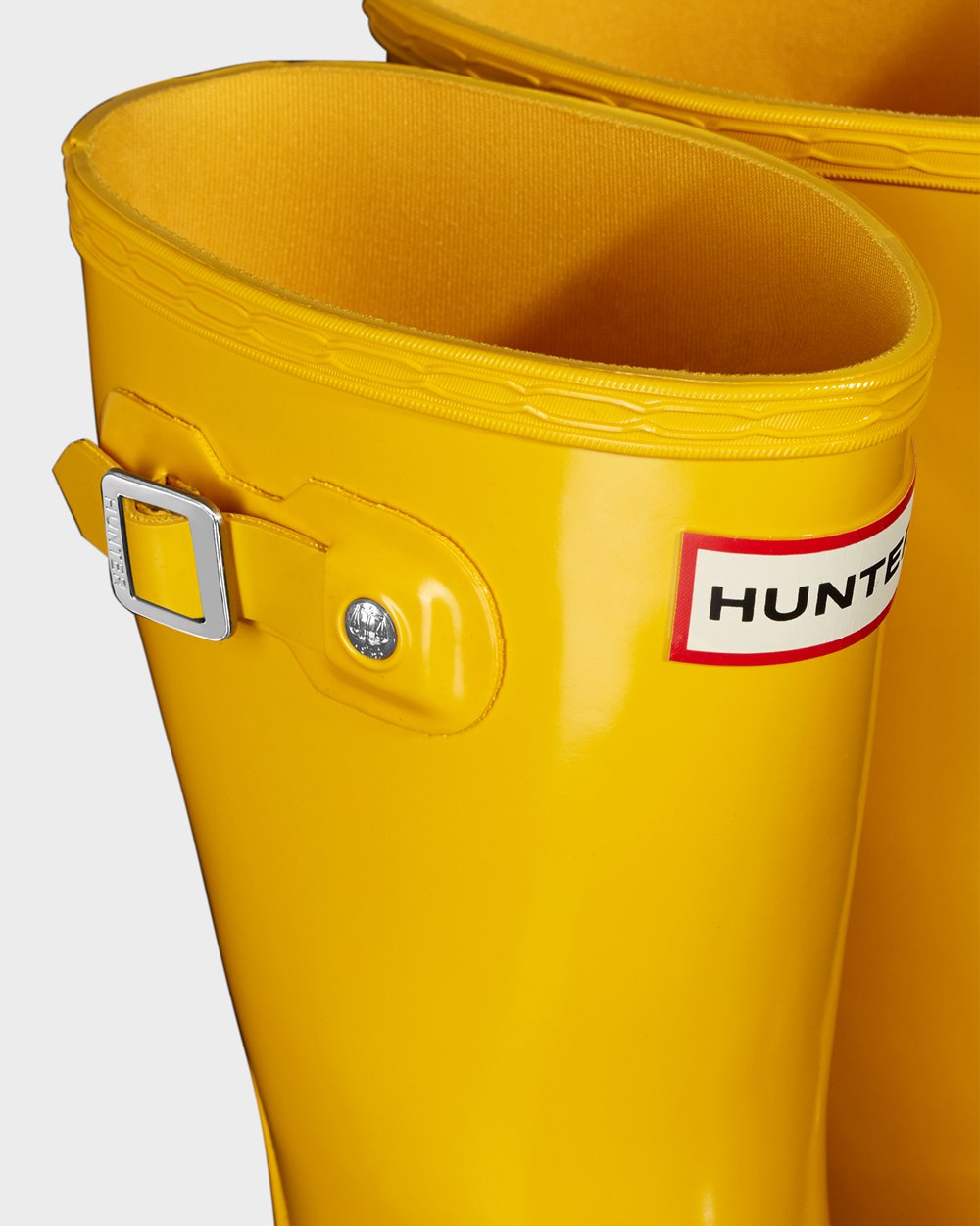 Regenlaarzen Kinderen - Hunter Original Big Gloss - Geel - 01PNBRXOW